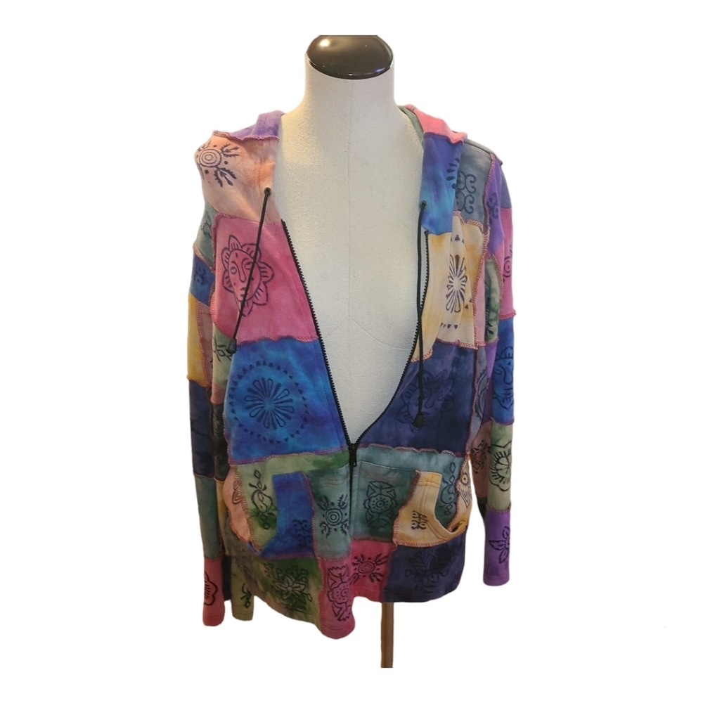 Rising International, Multi Color Patch Work Jack… - image 2